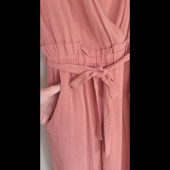Monteau Pants & Jumpsuits Monteau Salmon Colored Jumpsuit Poshmark